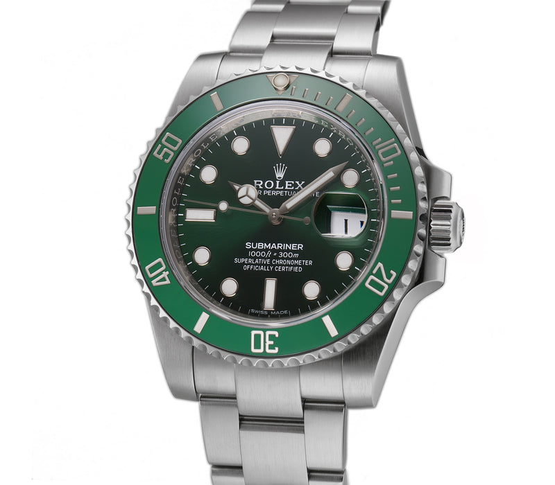 40mm Hulk Steel Green Dial Ceramic Bezel Full Set 2018