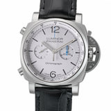 44mm Chronograph Steel White Dial