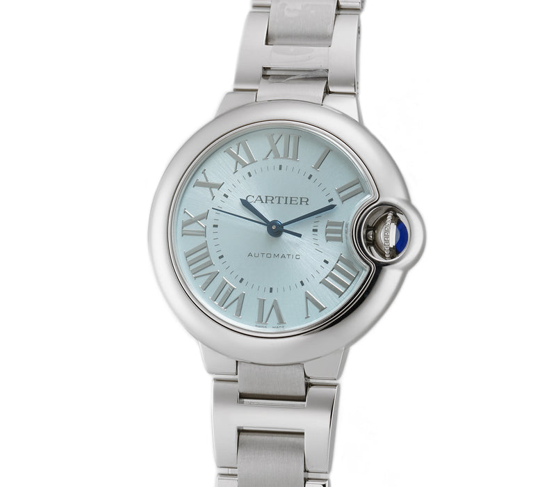 33mm Stainless Steel Blue Silvered Dial Automatic on Bracelet