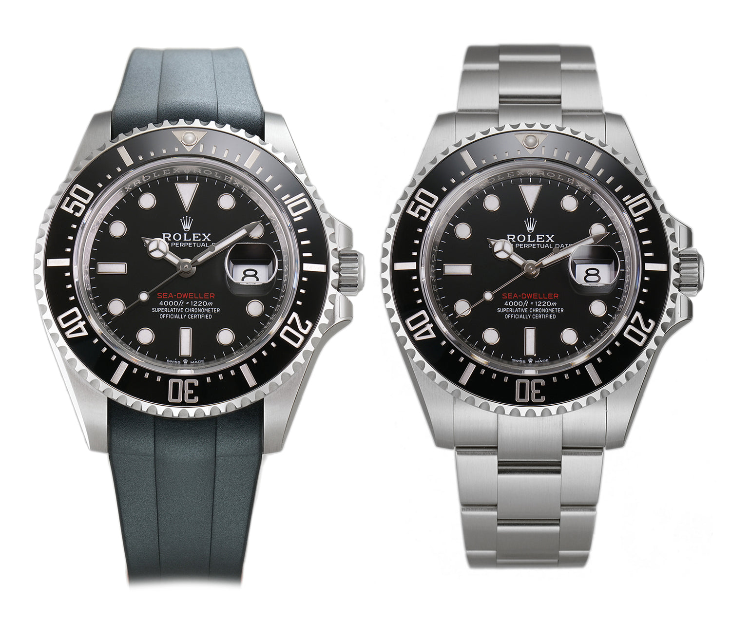 Rolex 126600 hot sale rubber strap