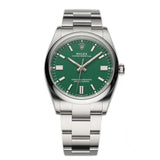 36mm No-Date Green Index Dial
