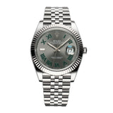 41mm 18k Fluted Bezel Wimbledon Dial Jubilee