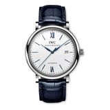 40mm Stainless Steel Silver Dial On Blue Strap