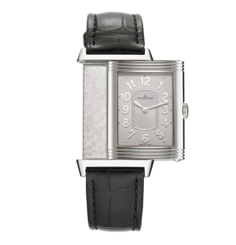 24mm Grande Reverso Lades Ultra Thin Steel Silver Dial Quartz With Papers 2014