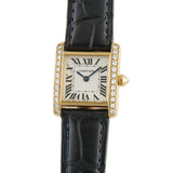 20mm Tank Francaise Ladies 18k YG Diamond Bezel