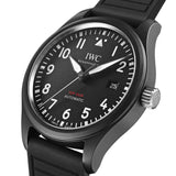 41mm Top Gun Ceramic Black Dial On Rubber Strap
