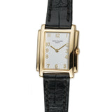 22mm Ladies 18k Yellow Gold White Dial