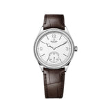 39mm 18k White Gold White Dial Open Case Back Caliber 7140