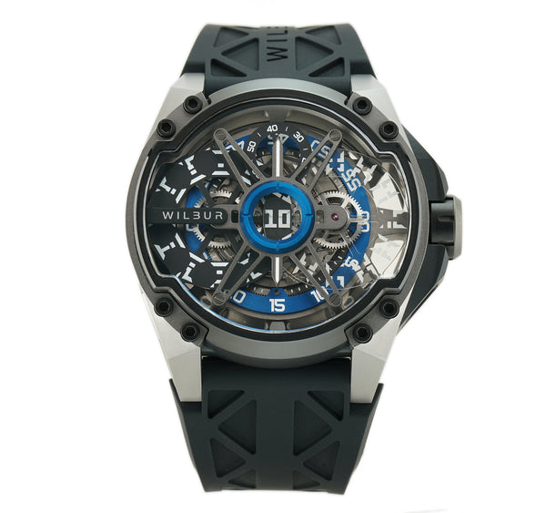 LEO JW1.1 Black, blue, and Raw Multi-finish Titanium Limited to 50 pieces