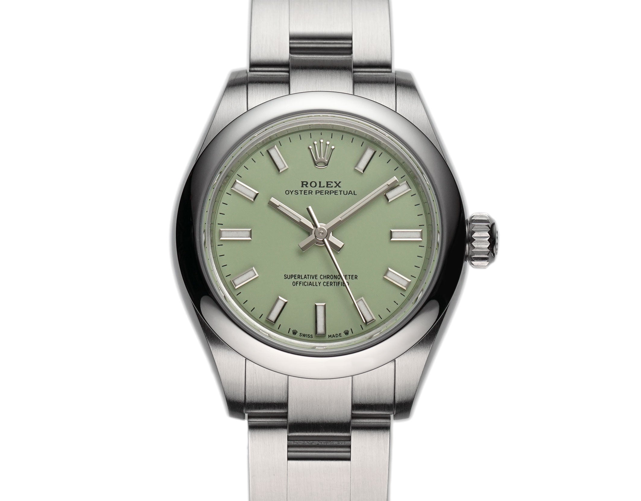 超美品ROLEX Oyster ロレックス　オイスター空箱　14060 Rolex Oyster Perpetual 28mm No-Date Steel Pistachio Dial 276200