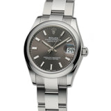 31mm Steel Dark Grey Index Dial Oyster