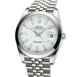 41mm Steel White Index Dial Jubilee Bracelet