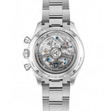 41mm Sport Chronograph Ceramic Bezel Steel Skeleton Black Dial