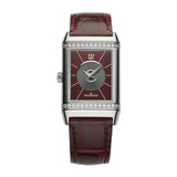 24mm Duetto Diamonds Auto Silver Ivy Red