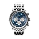 46mm B01 Chronograph Blue Dial Stainless Steel Bracelet