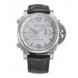 44mm Chronograph Steel White Dial