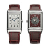 24mm Duetto Diamonds Auto Silver Ivy Red