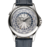 39mm World Time 18k WG Silver Dial Patek Serviced 2025