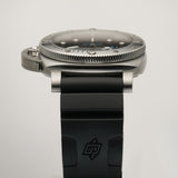 44mm QuarantaQuattro Steel Black Dial