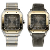 40mm Large Steel & 18k Yellow Gold Anthracite Grey Dial