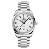 38mm Aqua Terra Steel Texture Silver Dial On Bracelet