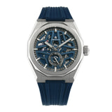 41mm Skyline Skeleton Steel Blue Dial