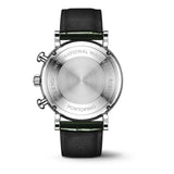 39mm Stainless Steel Chronograph Green Dial On Green Strap