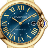 40mm 18k Yellow Gold Blue Dial Blue Strap Automatic