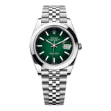 41mm Steel Green Ombre Dial Jubilee Bracelet