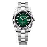 41mm Steel Green Index Dial Steel Oyster Bracelet