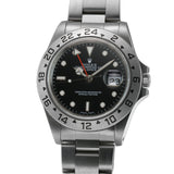 40mm Stainless Steel Black Dial GMT