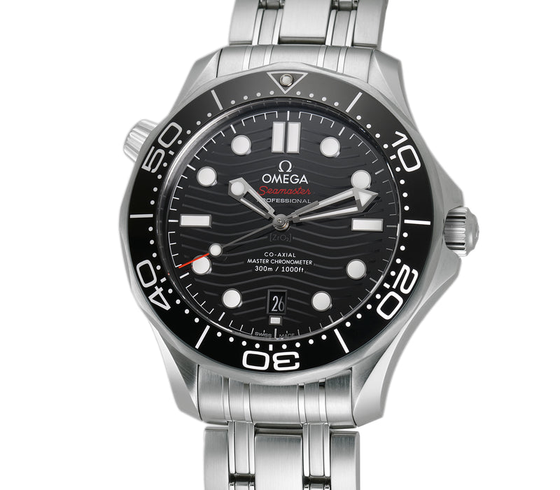 42mm Diver 300m Co-Axial Master Chronometer Steel Black Dial