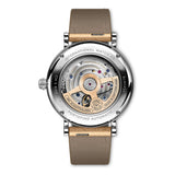 37mm Stainless Steel Silver Diamond Dial On Beige Strap