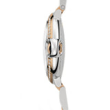 33mm Steel and 18k Rose Gold Diamond Bezel Silver Diamond Dial Bracelet Automatic