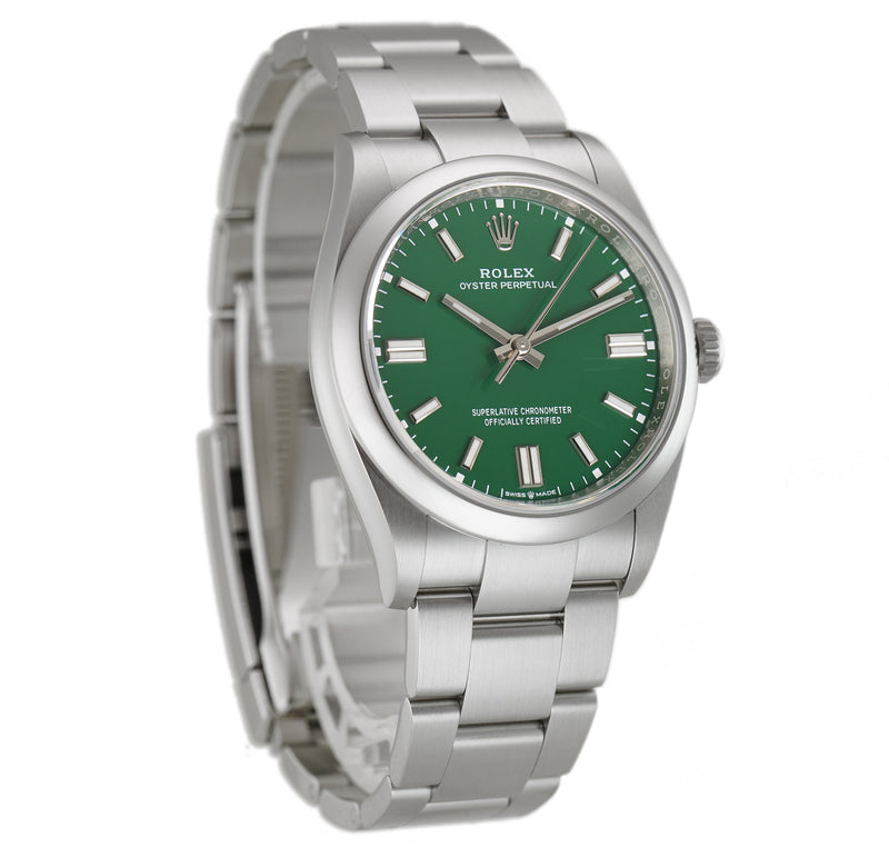 36mm No-Date Green Index Dial