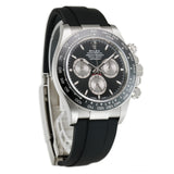 40mm 18k White Gold Ceramic Bezel Black Dial Oysterflex Caliber 4131