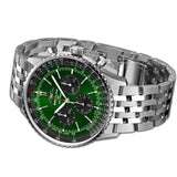 46mm B01 Chronograph Green Dial Stainless Steel Bracelet