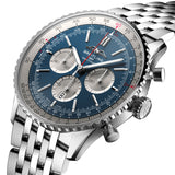 46mm B01 Chronograph Blue Dial Stainless Steel Bracelet