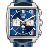 39mm Gulf Stainless Steel Chronograph Blue Dial