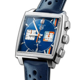 39mm Gulf Stainless Steel Chronograph Blue Dial