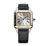 31mm Large Santos-Dumont Steel and Rose Gold Quartz