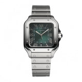 40mm Large Green Dial Stainless Steel Bracelet