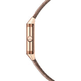 21mm Classic Monoface Rose Gold Brown Strap