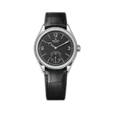 39mm 18k White Gold Black Dial Open Case Back Caliber 7140