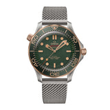 42mm Diver 300M Master Co-Axial Titanium & Bronze Gold Green Dial