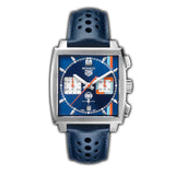 39mm Gulf Stainless Steel Chronograph Blue Dial