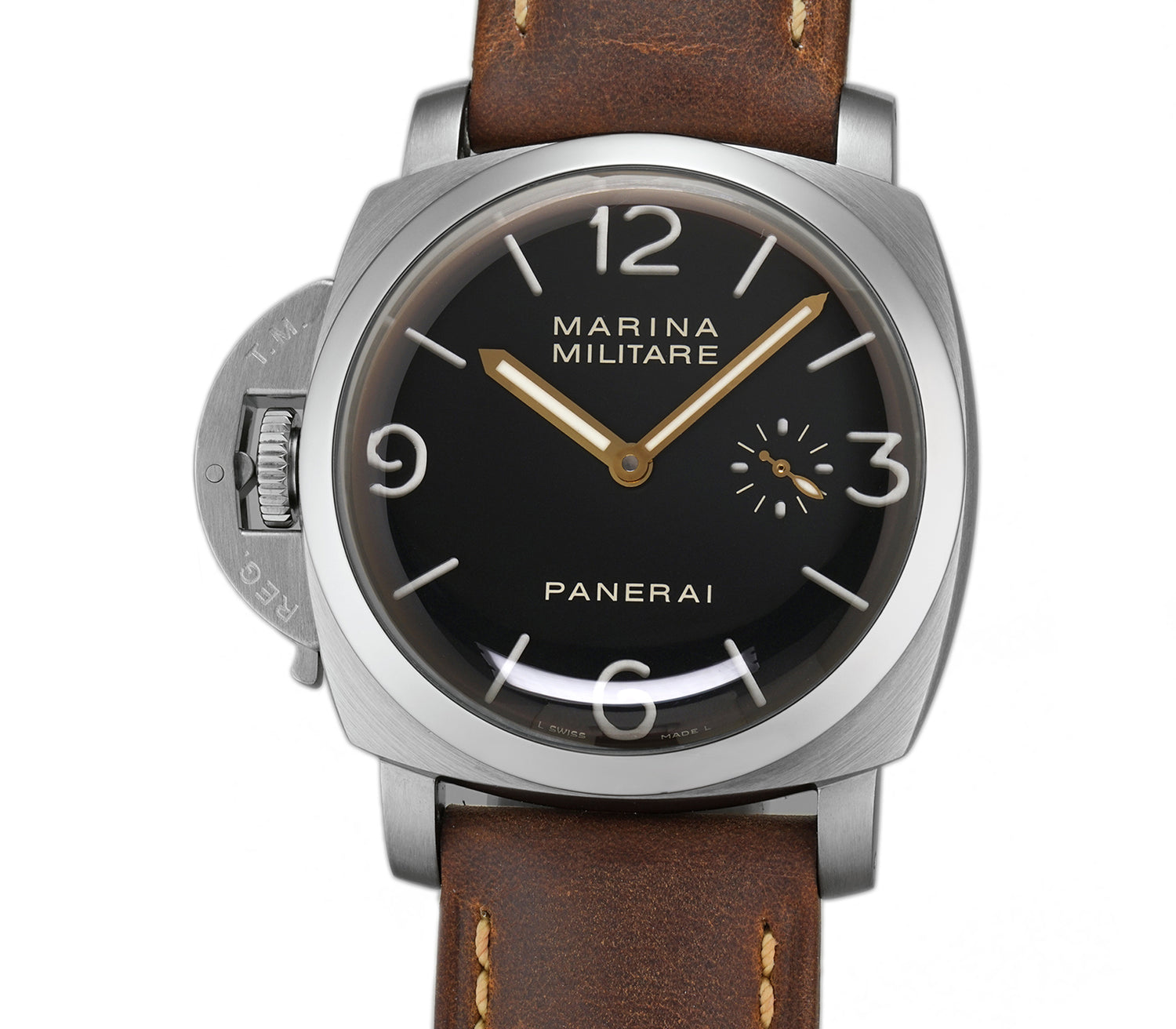 Panerai 47mm Luminor 1950 Marina Militare Left Handed Destro