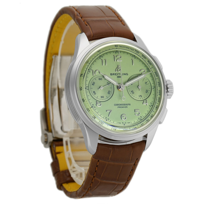 40mm Premier B09 Chronograph Pistachio Green Dial