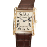 32mm Tank Louis XL Extra Flat 18k RG Diamond Bezel