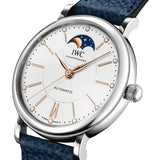 41mm Moonphase Stainless Steel Blue Strap